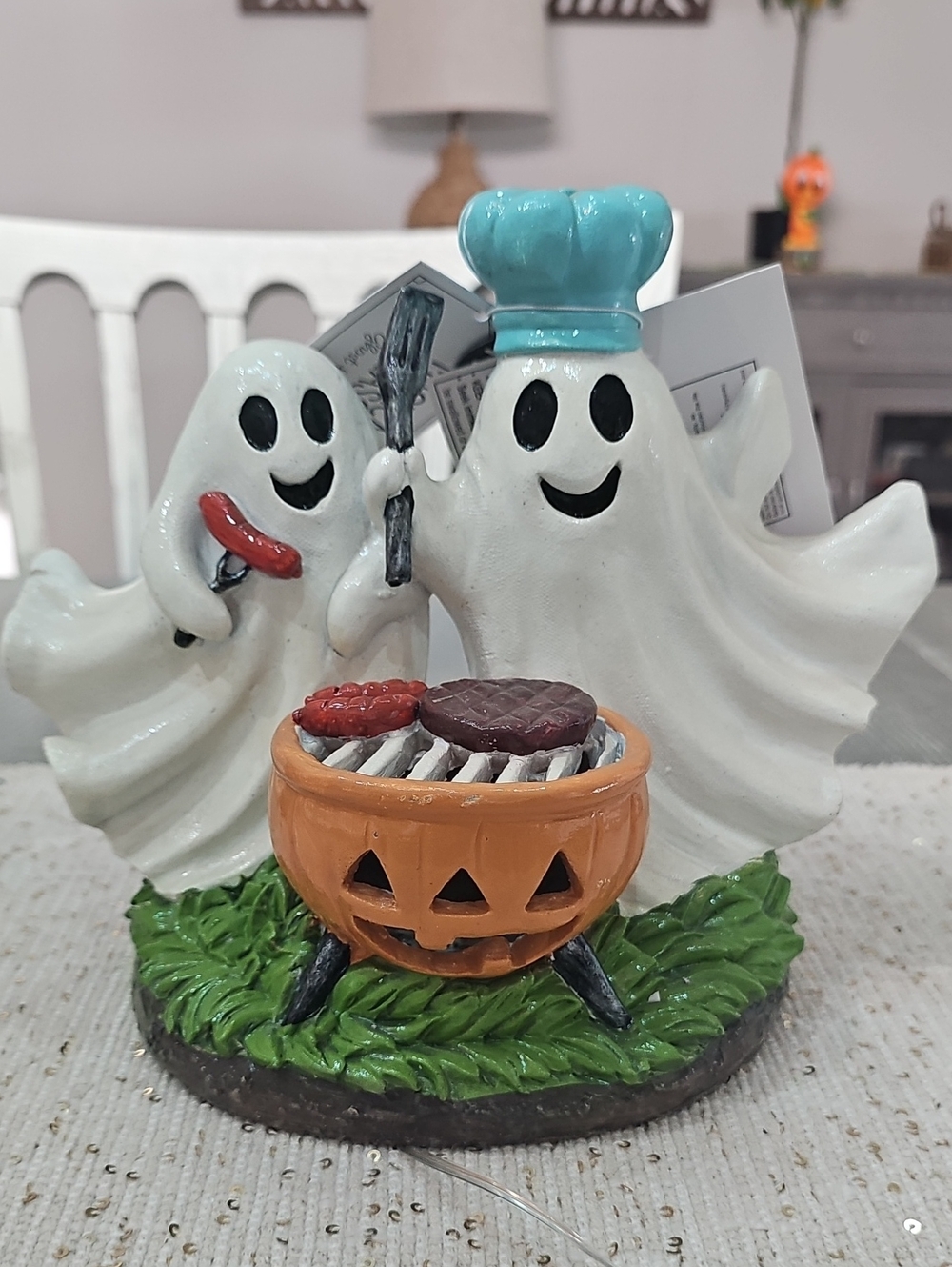 NWT! Summerween Light Up Grilling Ghosts Halloween